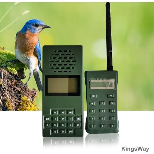 Green MP3 Bird Player Caller Hunting Decoy Sounds Song Bird Caller Hunting Kit Accessories Outdoor