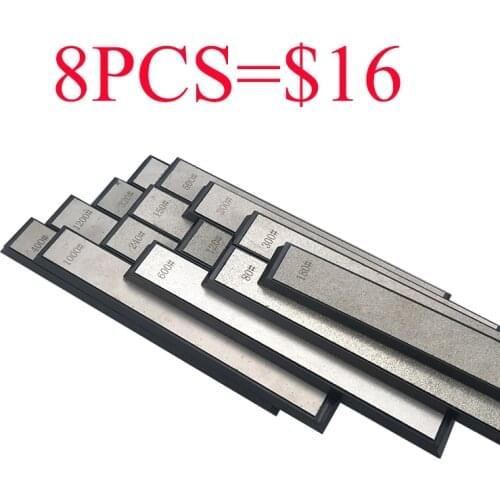 120-3000 grit grinders Apex kitchen tools with base 8pcs Diamond sharpening stone Professional knife sharpener Whetstone set
