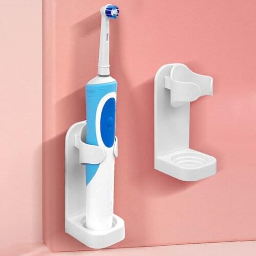 1PC Creative Electric Toothbrush Holder Wall Mounted Home Bathroom Rack Traceless Toothbrush Stand Space Saving Organizer