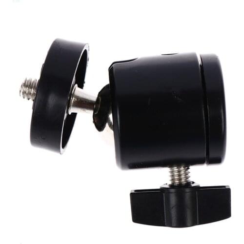 1pc Universal Ball Type Ball Head For Camera Tripod LED Light Flash Tripod Bracket Holder Mount With Three Holes