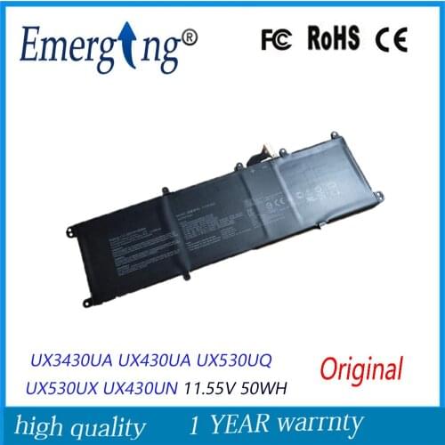 11.55V 50WH New Original C31N1622 Laptop Battery for ASUS UX3430UA UX430UA UX530UQ UX530UX UX430UN