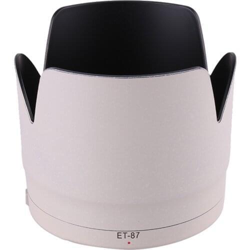 White ET-87 ET87 Camera Lens Hood for Canon EF 70-200mm f/2.8L IS II USM Camera Lens Protector Accessories
