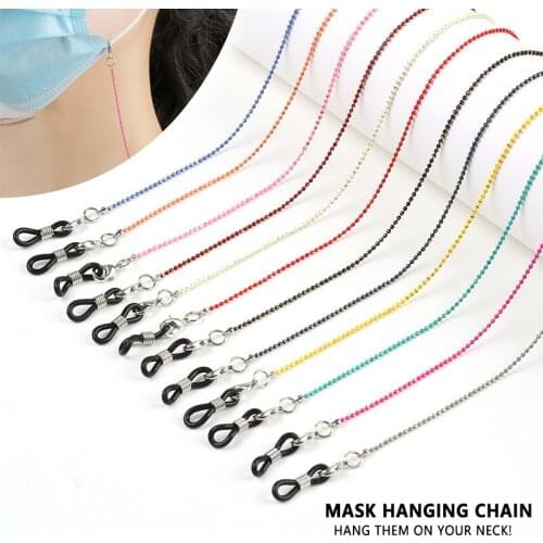 12 Colors Fashion Face Mask Lanyard Glasses Chains Mask Necklace Hanging Rope Holder Anti-lost Sunglasses Accessory Dropshipping