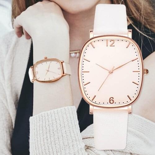 Ladies Sports Watch Womens Watches White Leather Modern Quartz Wrist Watch Top Luxury Brand Relogio Feminino Clock