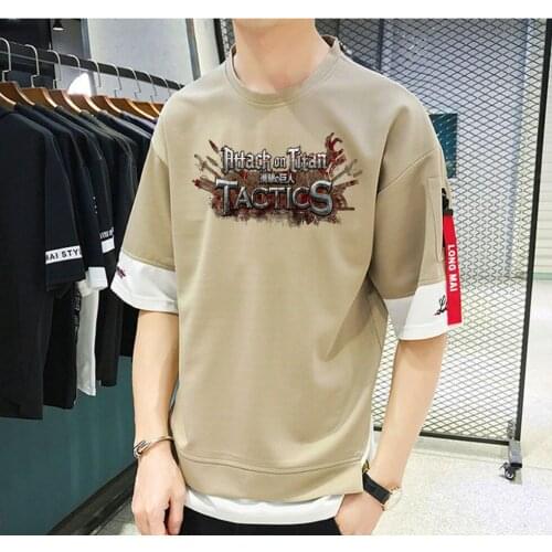 Japan Anime Attack on Titan T-shirt Unisex Manga Streetwear T-shirt Casual Short Sleeve Teenagers Cosplay t shirt