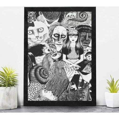 Junji ito canvas prints wall art Home Decor Large Wall Pictures For Living Room Posters HD Canvas Paintings