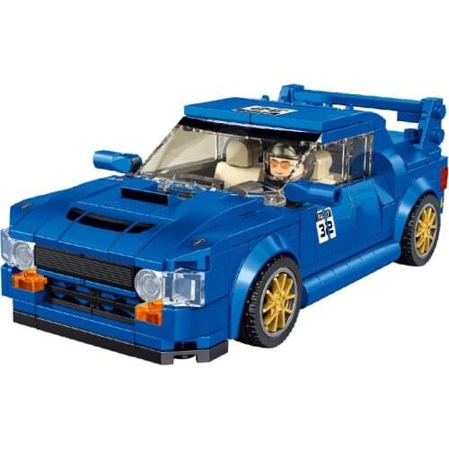 City Racing Car Speed Champions Subaru WRX Model Building Blocks Vehicle Figures Bricks Kids Toy Classic Rally Super Racers Gift