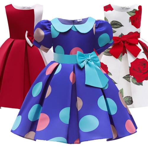 Girl Lace Dress Costumes for Girls Christmas Party Elegant Princess Dress Girl Wedding Dress Child Clothes 3 - 10 Years