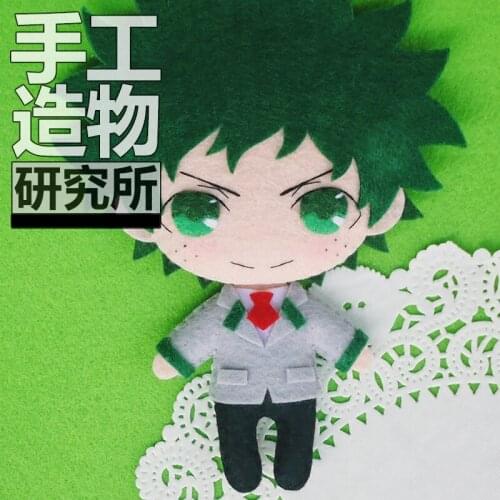 My Hero Academia Midoriya Izuku Soft Stuffed Toys DIY Handmade Pendant Keychain Doll Creative Gift