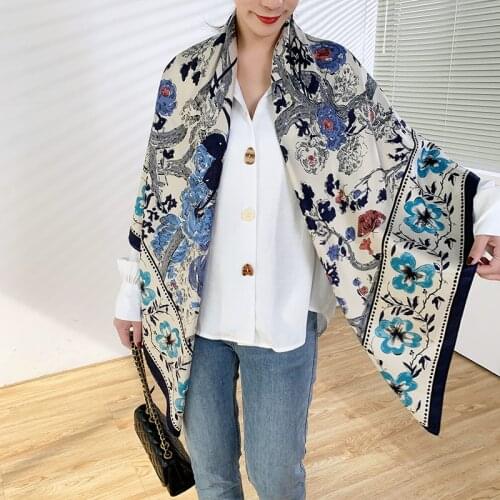 2021 New luxury spring women scarf high-quality shawl silk fashion scarf beach sun protection bag turban scarf 130cm * 130cm