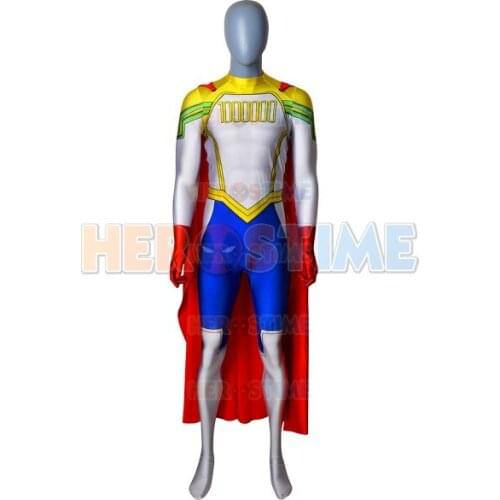 Newest Mirio Togata 3D Print Spandex Zentai Suit Cosplay Costume with Cape Hot Sale Freeshipping