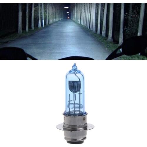 P15D-25-1 DC 12V 35W White Headlight Bulb Lamp For Motorcycle Electric Vehicle E7CA