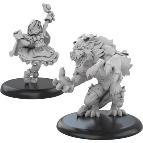 Resin Model figure GK Werewolves and Wizards Delphyne Questing Knight Fantasy mythology Unassembled and unpainted kit
