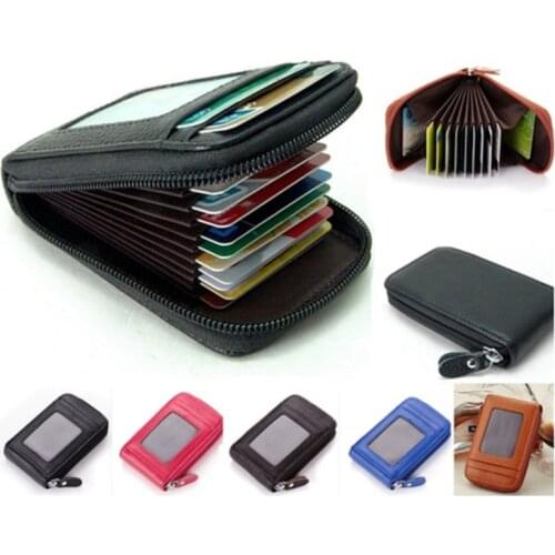 LKEEP Vintage Women Men Unisex Mini Wallet Coin Purse Cards ID Holders Solid PU Leather Wallets 2021