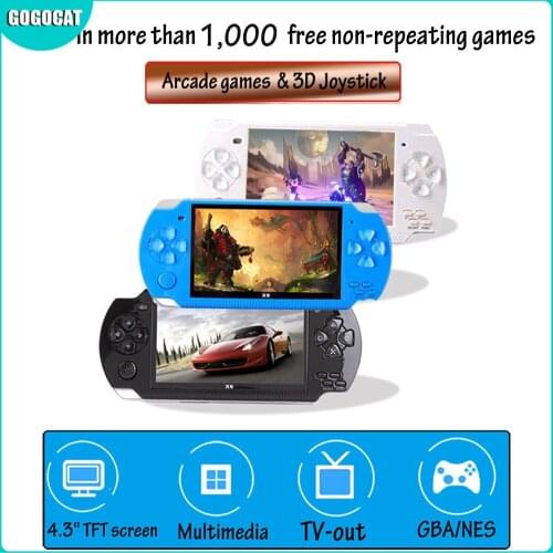 10,000 Games 4.3 Inch TFT Screen 8G Video Game Console Player for PSP Retro Game Handheld Support Mp4 Player Camera Video E-book