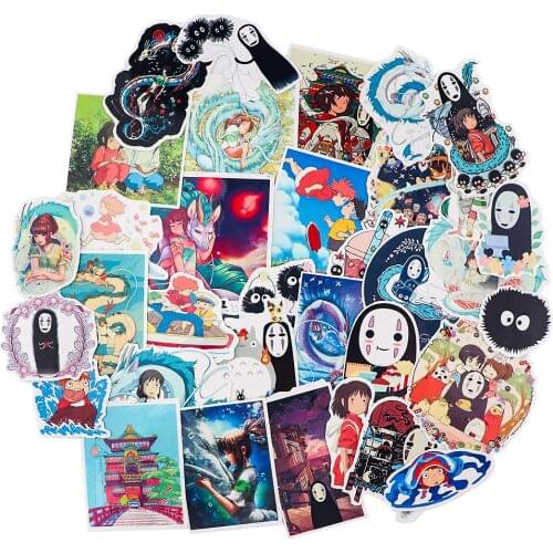 20Set G2134 34pcs Cartoon Waterproof Sticker For Scrapbooking Luggage Skateboard Laptop Bicycle Guitar Stickers Aesthetic