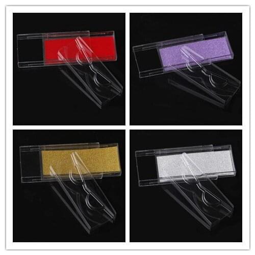 20/pack wholesale custom eyelash packaging box lash boxes packagingmink lash case sliding plastic clear cases holder tray