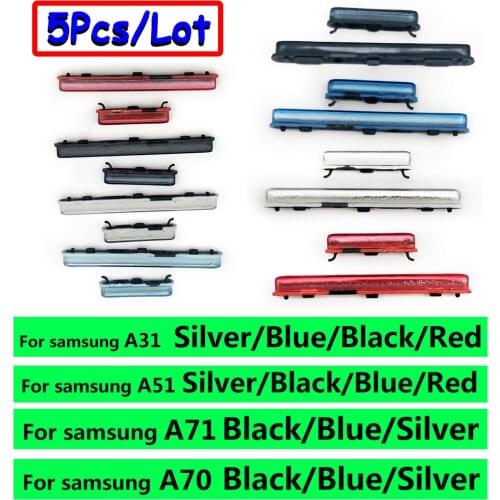 5Pcs/Lot，New For Samsung A31 A51 A70 A71 Power Button+Volume Side Button