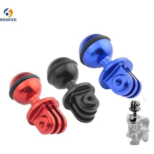 Aluminum Ball Head Base Mount Adapter Diving Rotary Base For GoPro Hero 8 7 6 5 Sjcam Dji Osmo Action Camera Accessories