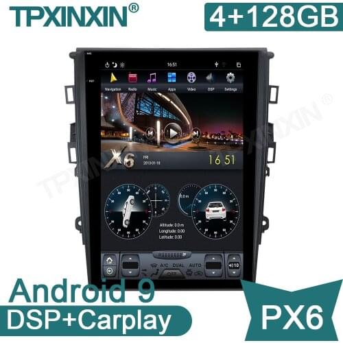 Android 9.0 4+128G For Ford Mondeo Fusion MK5 2013-2017 NAVI GPS Audio Radio Controlled Car Stereo Multimedia Player Unit