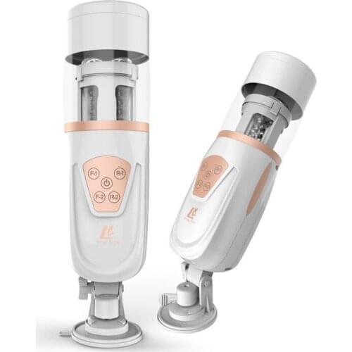 Automatic Telescopic Air Bag Clamp Suction Hands Free Soft Retractable Silicone TPE Male Masturbation Cup Vagina realistic