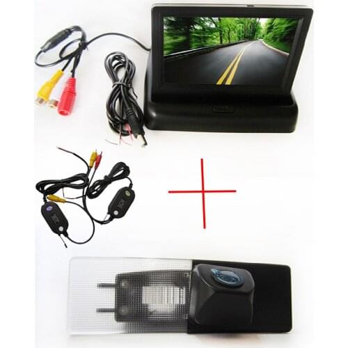 Wireless WIFI CCD Car Rear View Camera for Kia Optima 2010 2011 / KIA K5,with 4.3 Inch foldable LCD TFT Monitor