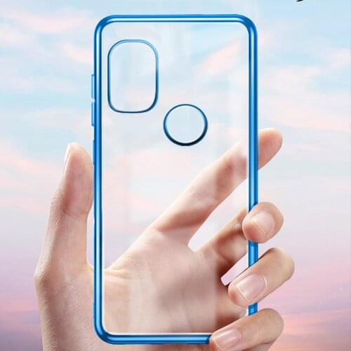 Case For UMIDIGI A7 Pro Transparent Plating Soft TPU Phone Cover