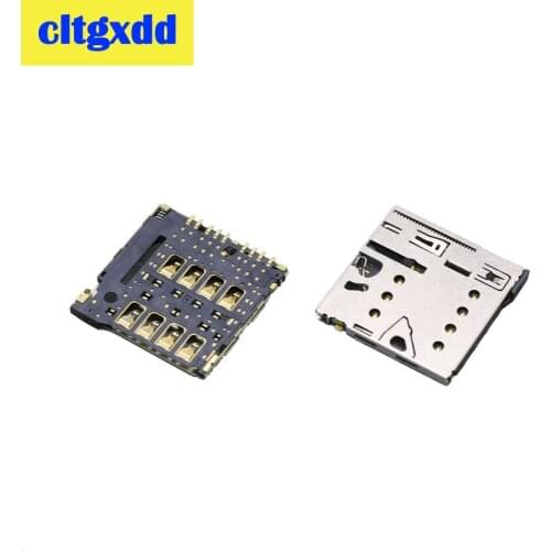 Cltgxdd 2pcs new SIM Card Socket Reader Connector Holder for Nokia lumia N610 610 618 N618 N610 N801 repair parts replacenment
