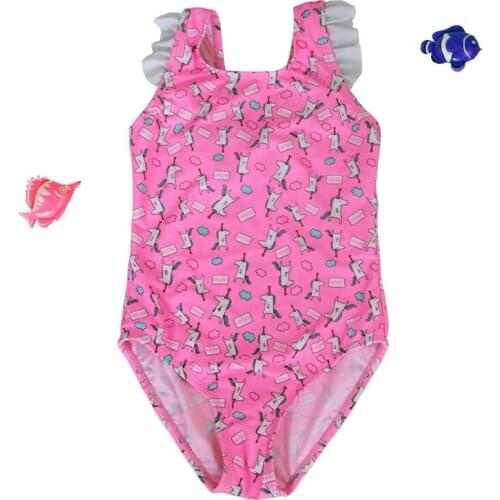 Childrens One Piece Printed Swimwear Girls Bow-knot Beachwear Baby Girl Swimsuit For Kids Bathing Suit Bikini Biquini Infantil