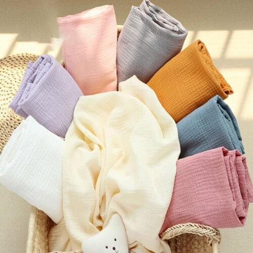 Baby Gauze Blanket Bath Towel Breathable Soft Comfort Single Layer Thin Anti Kick Swaddling Wrap For Newborn Sheets Bedding AB47