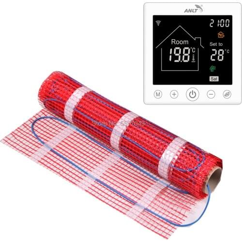 150W/M2 Electric Underfloor Heating Mats System Suitable For Ceramic Tile Laminate With Thermostat To Warm Your Feet