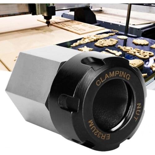 ER32 Hex Collet Block Square Shank Spring Chuck For CNC Lathe Engraving Machine