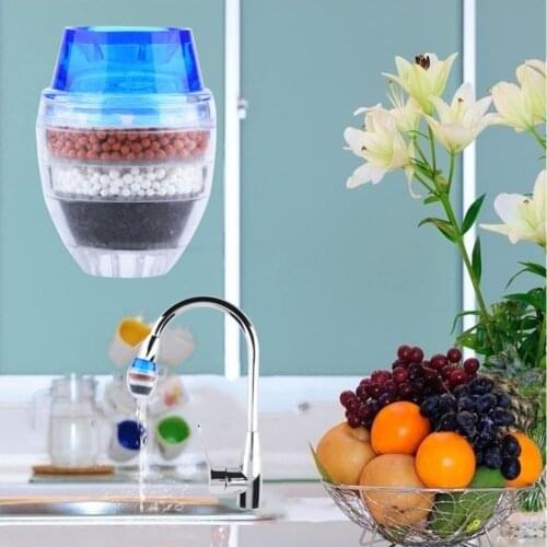 Water Filter for Household Kitchen Activated Carbon Water Filter Mini Faucet Purifier Water Purifying Plant Filtration Cartridge