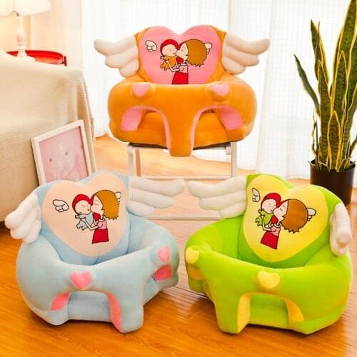 Creative Angel Baby Support Seats Soft Plush Comfortable Baby Sofa Chair Baby Learning To Sit Soft Plush Toys Infant Safety Seat