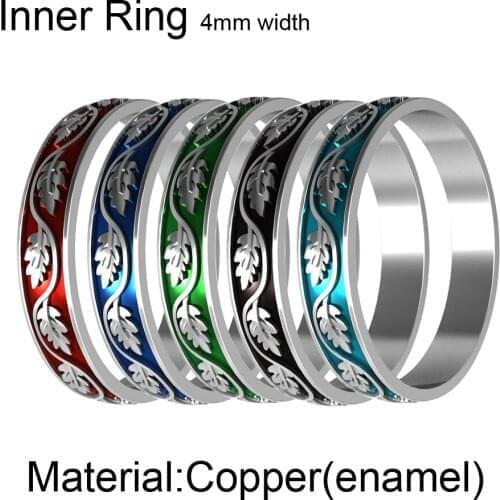 Legenstar Retro Rings for Women Colorful Enamel Leaf Finger Ring Lovers Wedding Jewelry Engagement Gifts 2021 New Fashion