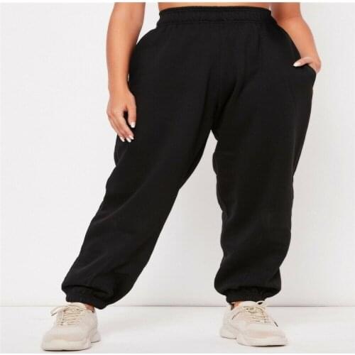 Trendy Women clothes Ladies High waist solid pocket Pants Lounge Wear Casual cotton slim Trouser one pieces
