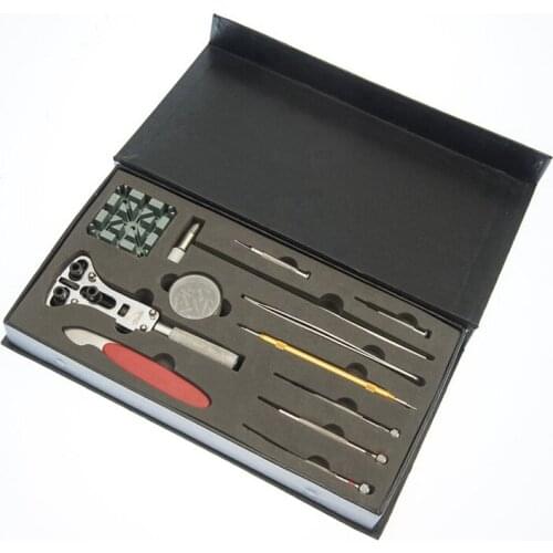 29Pcs Watch Repair Tool Kit Battery Changing Strap Resizing Watch Maker Tool