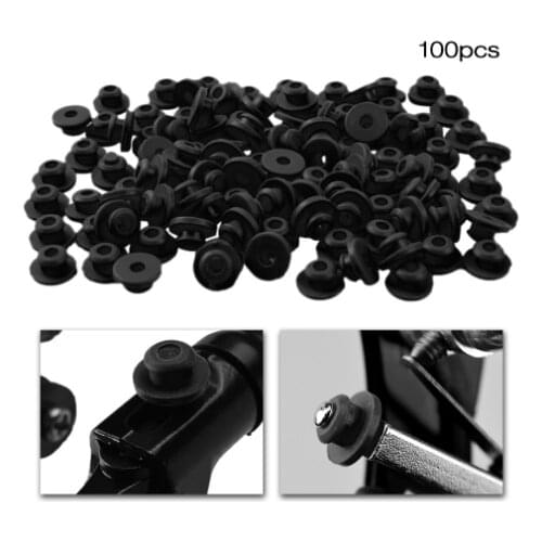 Wholesale Price 200x Black Tattoo Needle Rubber Grommets Nipples For tattoo machine gun needles supply Free Shipping