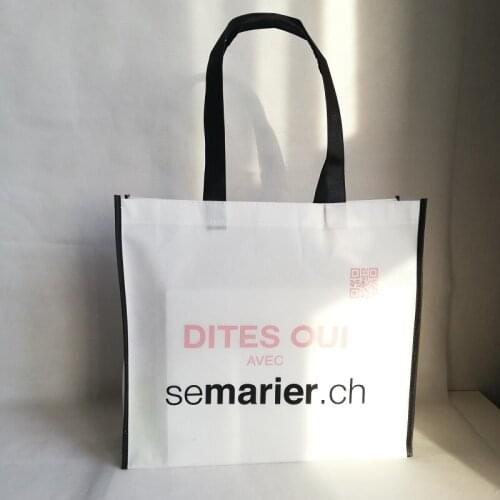 Wholesales 500pcs/lot Custom Printed Reusable and Eco Non Woven Shopping Bags Printing Company Logo Brand Grocery Totes Shopper