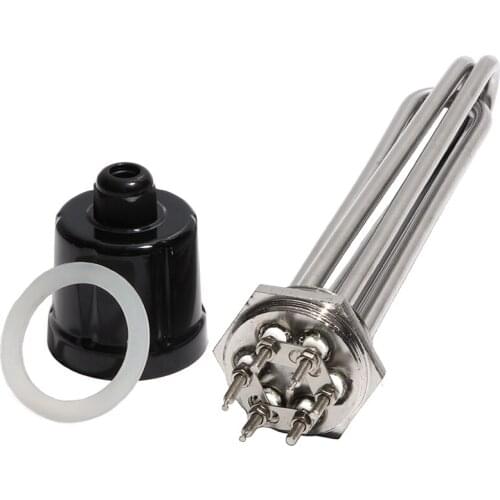 1 1/2" BSP/DN40 All 304SUS Immersion Water Heater 220V/380V 3KW/4.5KW/6KW/9KW/12KW Electrical Heating Pipe Element