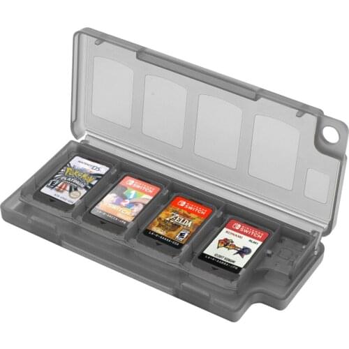 Portable 10-in-1 Game Card Case Box Organizer Dustproof Collectible Case Holder for Nintendo Switch NS Protective Storage Box