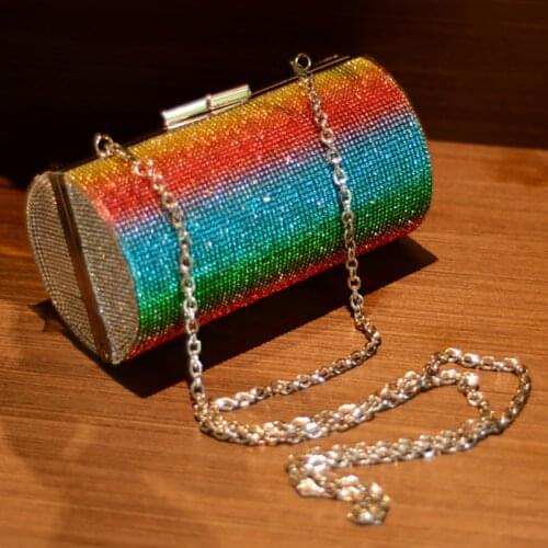 Beaded Bucket Bag Fashion Dinner Bag for Female Wooden Handbag Colorful Totes Woman Bag Sets European and American Resin