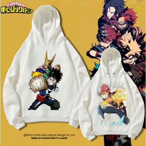 My Hero Academia Cosplay Hoodie Izuku Midoriya Shouto Todoroki Bakugou Katsuki Hoodies Sweatshirts Casual Pullover Outwear