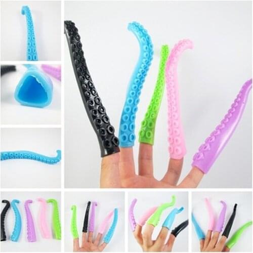 1Pcs Octopus Tentacle Soft Finger Sleeve Puppet Sensory Kids Toy Party Favors fidget toys kids toys for kids