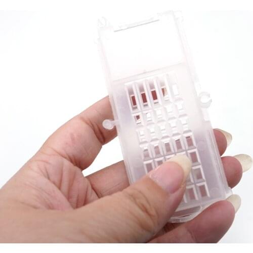 20PCS Plastic Beekeeping Transport cages bee queen rearing cage cell post transmit move mail new king transparent yellow tools