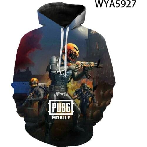 2020 New Casual Hoodies Game Pubg Fashion Men Women Children 3D Printed Cool Sweatshirt Streetwear Boy Girl Kids Pullover Tops