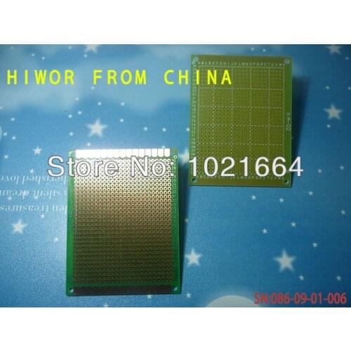 5pcs/lot Single Side Breadboad Size:7*9CM [2.76*3.54inch] pitch:2.54MM [0.1inch] glass fiber green oil Universal Board