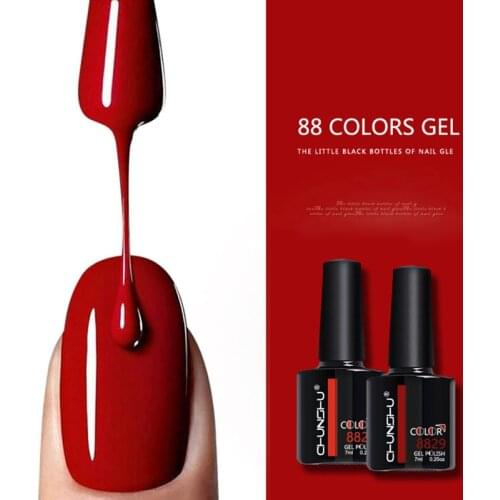 88 Colors Nail Gel Polish Glitter Shiny Nail Gel For Nail Art Manicure 7ML UV LED Gel Varnish Base Top Coat DIY Nail Gel Lacquer