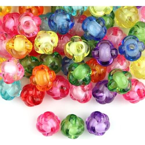 50pcs/Lot Acrylic Lantern Spaced Beads Candy irregular Beads For Jewelry Making DIY Kids Puzzle Handmade Charms Bracelet Earring