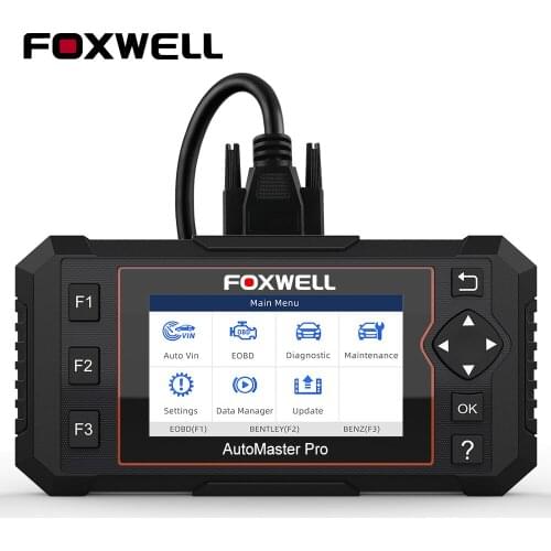 Foxwell NT614 Elite OBD2 Car Diagnostic Tool Engine Check Scanner ABS SRS Airbag Multi-Language EBOD OBD 2 Automotive Scanner
